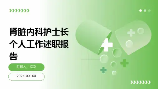 肾脏内科护士长个人工作述职报告PPT课件