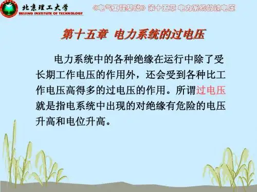第15章电力系统的过电压
