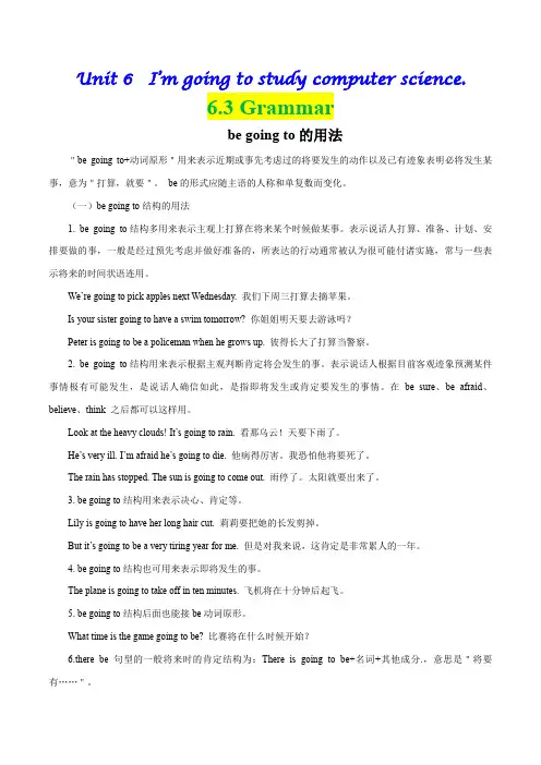 人教版英语初中八年级上册知识讲解,巩固练习(教学资料,补习资料)：专题6.3 Grammar