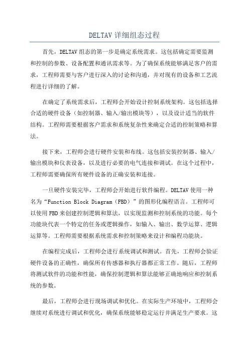 DELTAV详细组态过程
