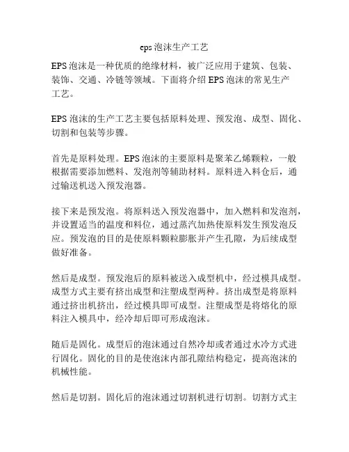 eps泡沫生产工艺