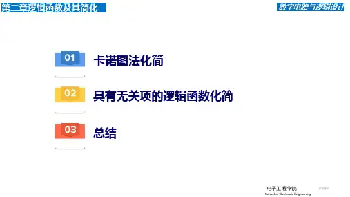 逻辑函数的卡诺图法化简