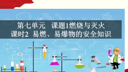 7.1.2 易燃物、易爆物的安全知识(课件)九年级化学上册(人教版)
