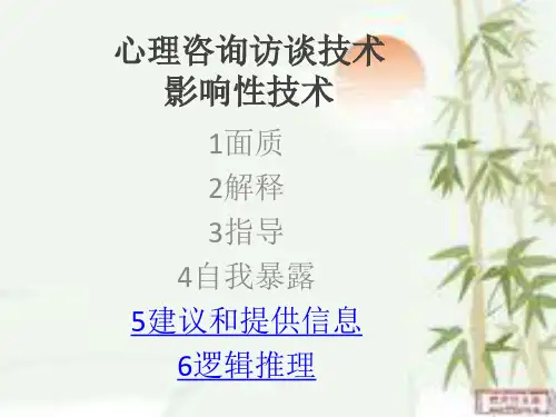 心理访谈技术