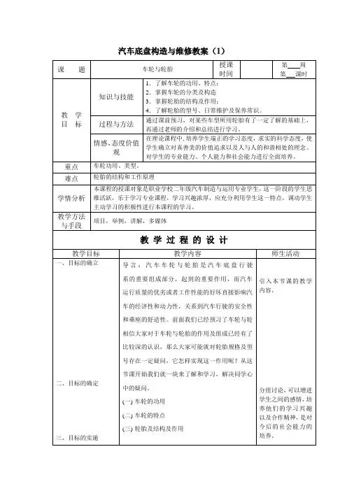 底盘电子教案1