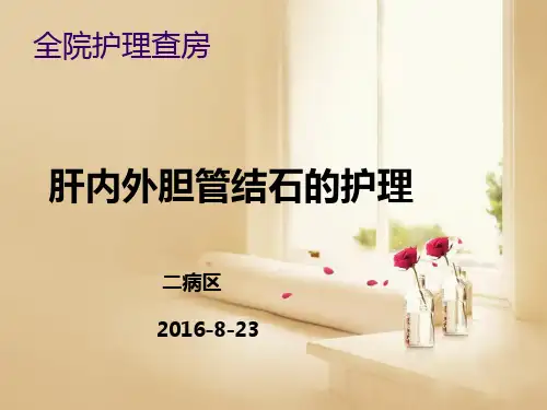 胆总管结石护理查房改 ppt课件