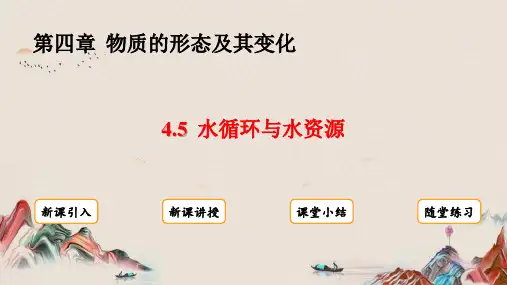 4.5  水循环与水资源课件(共19张PPT)
