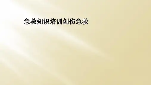 急救知识培训创伤急救