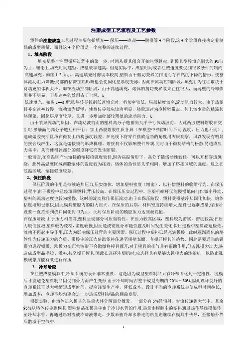 注塑成型工艺流程及工艺参数