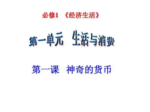 经济生活第一课复习课件