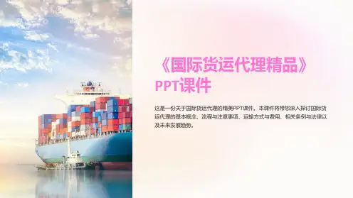 《国际货运代理》课件