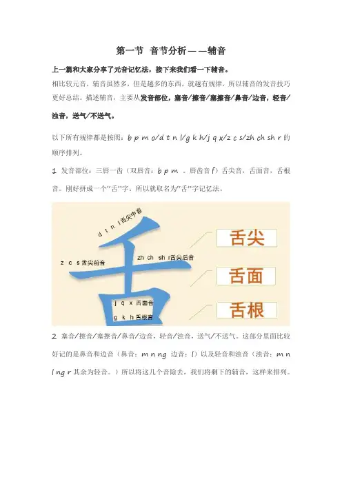 现代汉语 音节分析——辅音