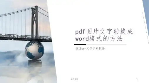 如何将图片文字转换成word文档格式