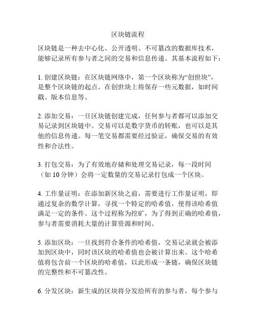 区块链流程