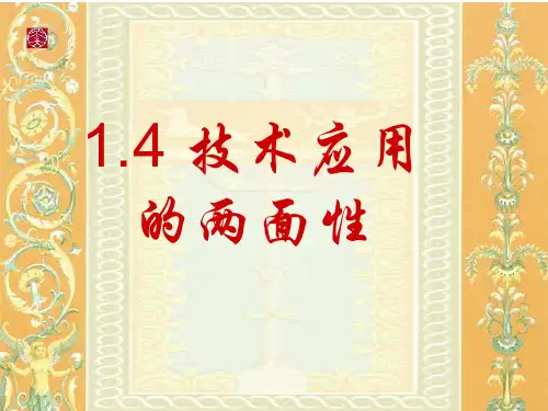 技术应用的两面