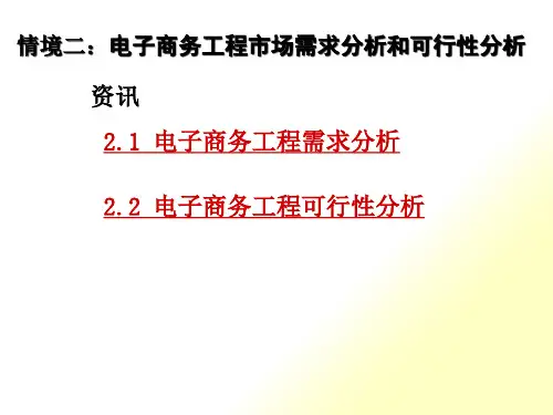 电子商务项目市场需求分析和可行性分析