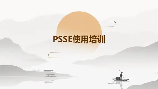 PSSE使用培训PPT课件