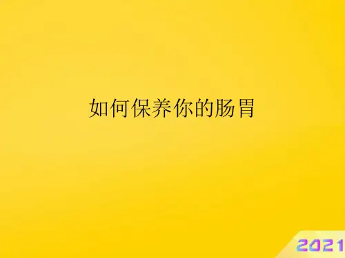 如何保养你的肠胃优秀PPT