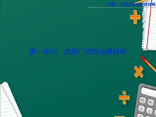 【苏教版.高中化学】选修1专题3第一单元《应用广泛的金属材料》ppt课件
