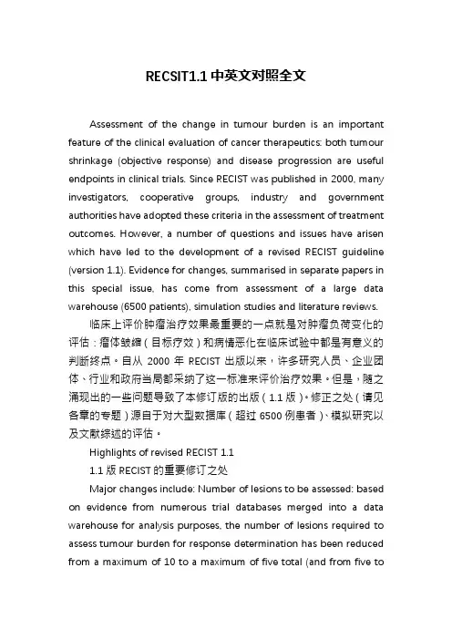 RECSIT1.1中英文对照全文