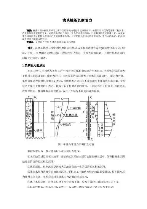 浅谈桩基负摩阻力
