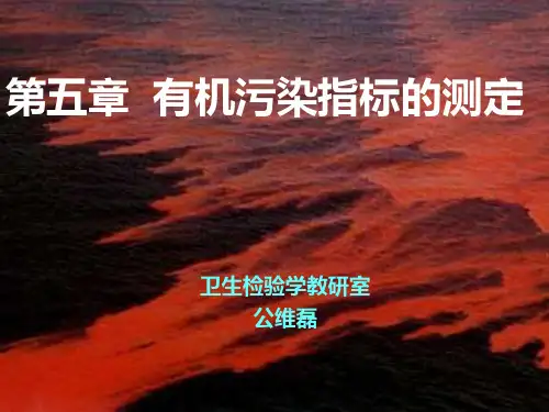 有机污染指标的测定2021精选PPT