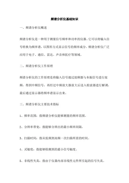 频谱分析仪基础知识