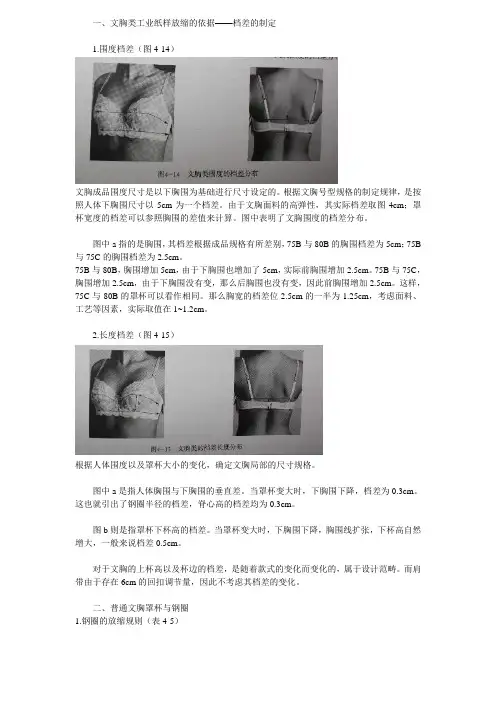 文胸纸样缩放