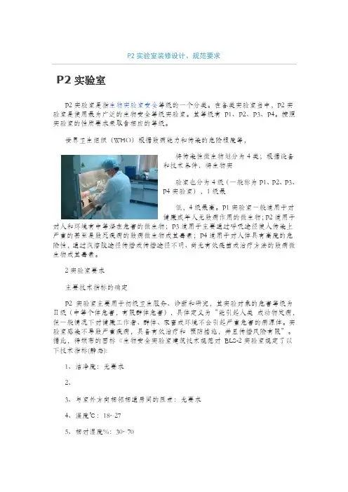P2实验室建设实施方案