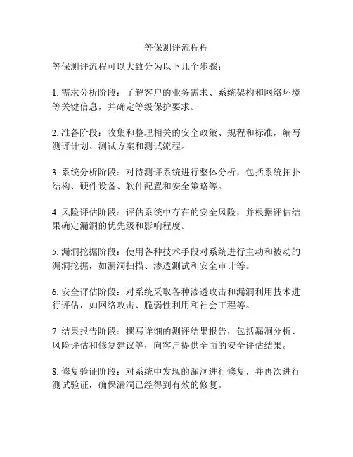 等保测评流程程