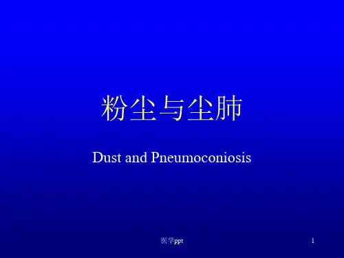 粉尘与尘肺劳动卫生与职业病学