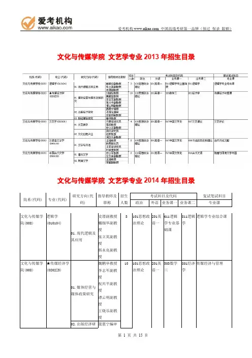 2015中央财经大学文艺学考研 招生人数 参考书 报录比 复试分数线 考研真题 考研经验 招生简章