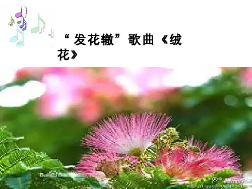 发花辙歌曲《绒花》PPT 1