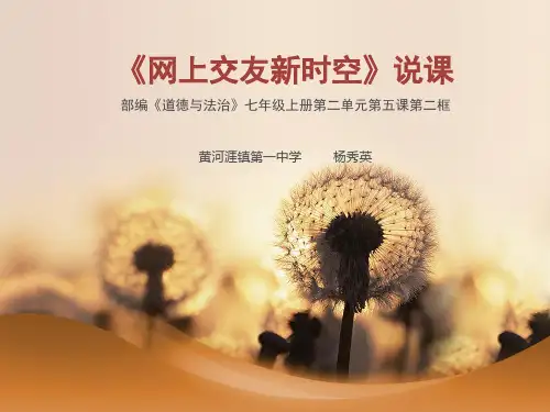 《网上交友新时空》说课课件