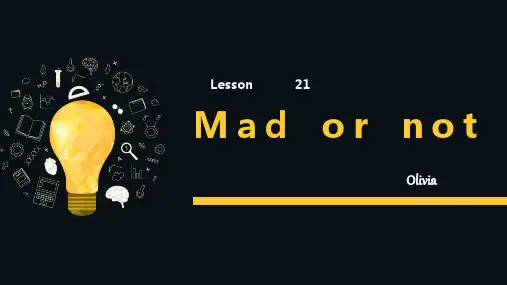 新概念第二册第21课课件PPT Lesson21