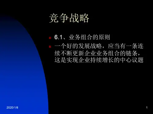 业务组合的原则.ppt