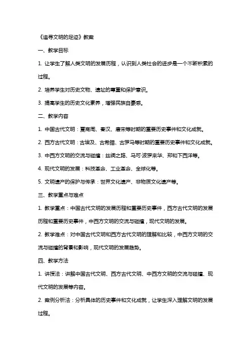 《追寻文明的足迹》教案