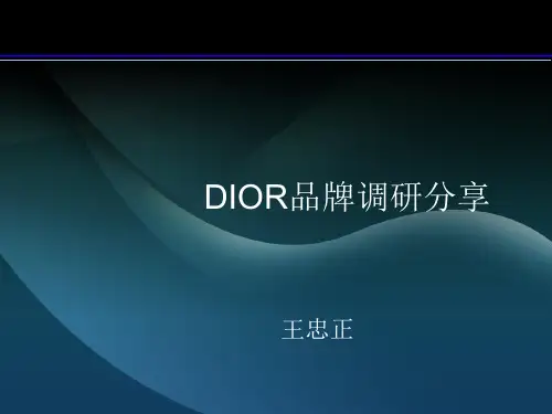 DIOR品牌调研