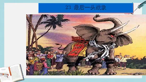人教版小学语文六年级上册23.最后一头战象ppt课件