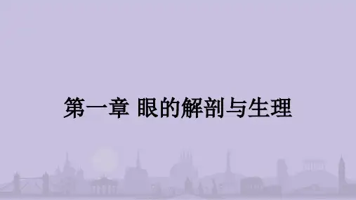 1眼的解剖与生理PPT课件
