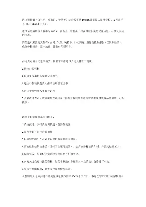 酒类进口