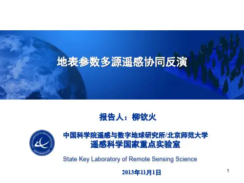 多源遥感协同反演  ppt课件