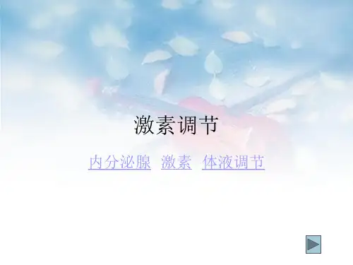 激素的调节PPT教学课件