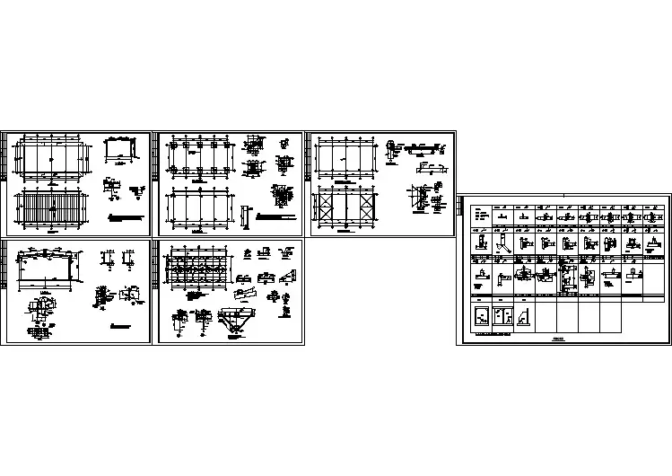 某钢结构厂房建施CAD详图