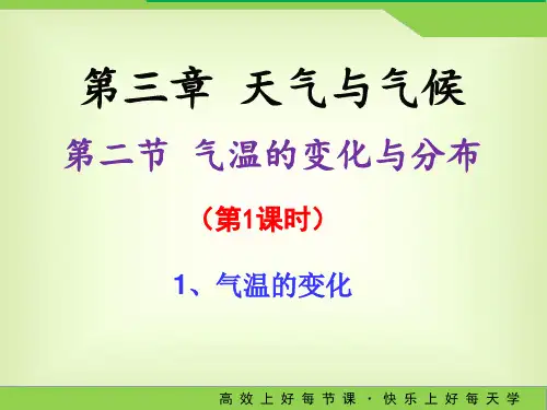 气温的变化与分布(第一课时)课件人教版地理七年级上册