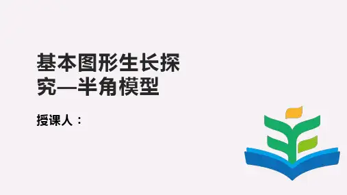 2023年九年级数学基本图形生长探究—半角模型课件
