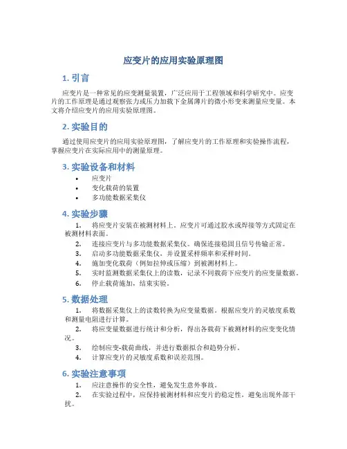 应变片的应用实验原理图
