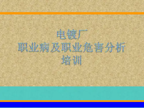 电镀厂职业病危害1177