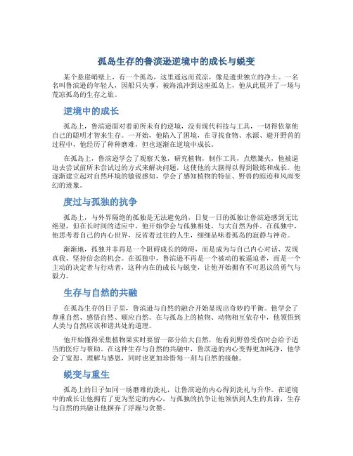 孤岛生存的鲁滨逊逆境中的成长与蜕变