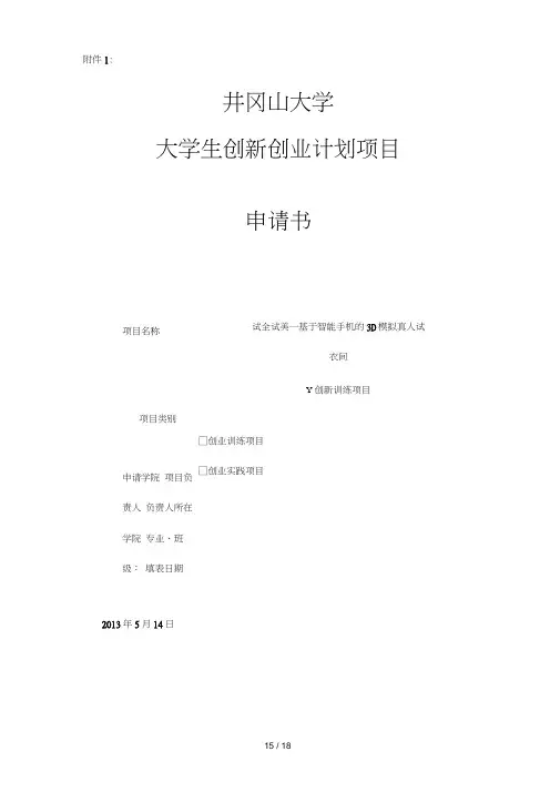 创新创业项目